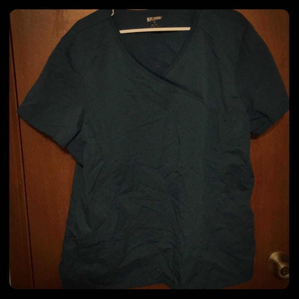 Teal scrub top